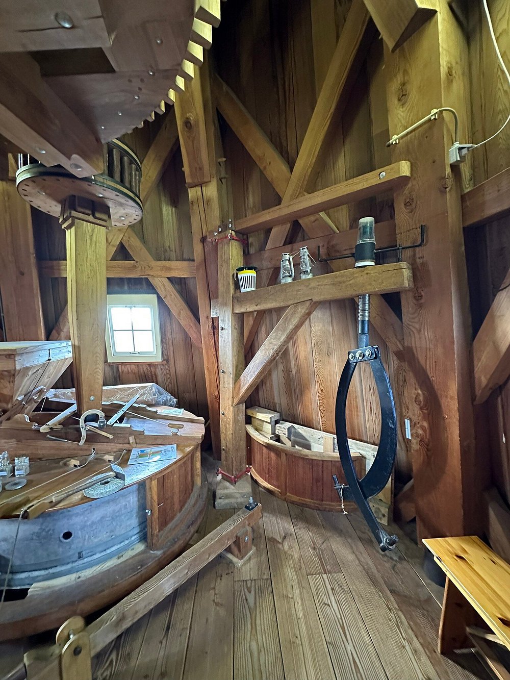 Hefwerktuig om molenstenen te wisselen